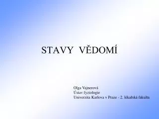 stavy v dom