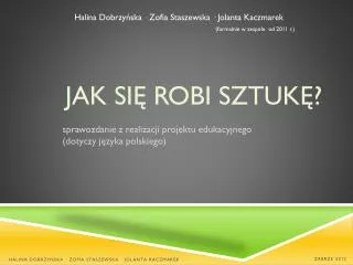 jak si robi sztuk
