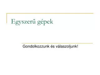 egyszer g pek