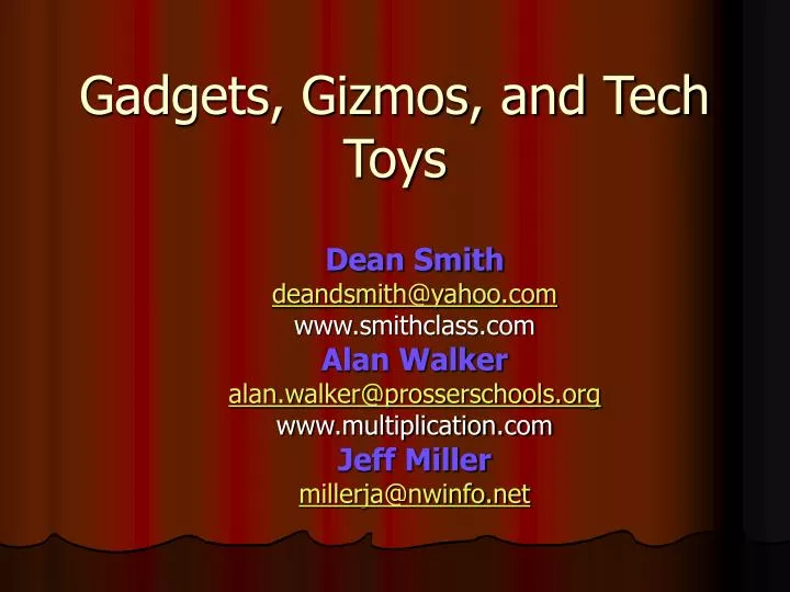 gadgets gizmos and tech toys