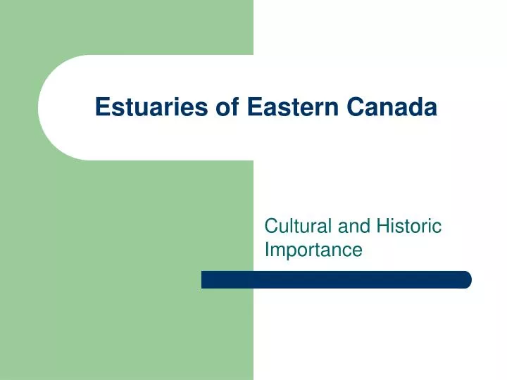 estuaries of eastern canada