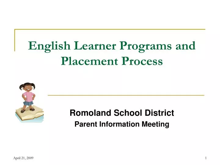 english learner programs and placement process