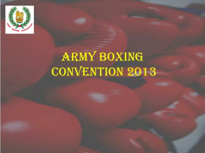 army boxing convention 2013