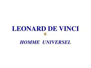 leonard de vinci