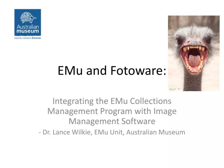 emu and fotoware