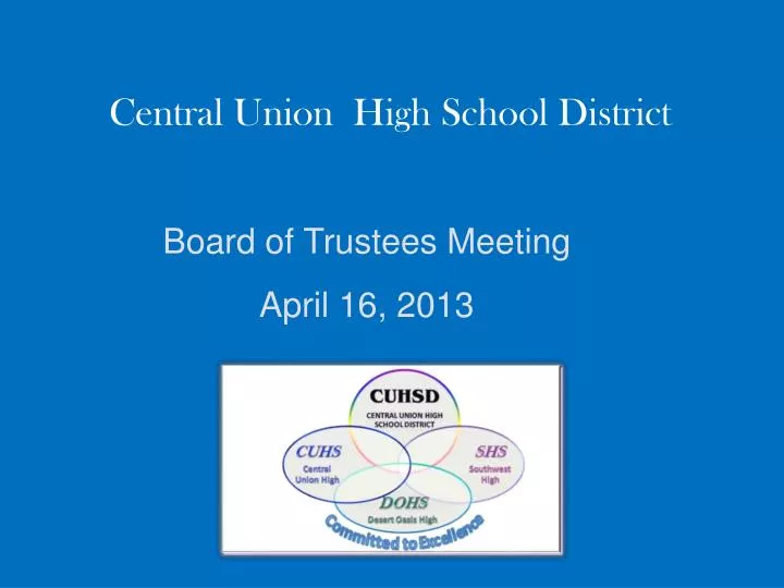 central union high school district