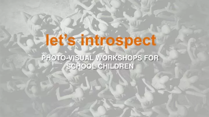 photo visual workshops for school children