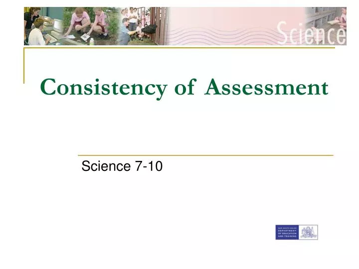 insert faculty banner consistency of assessment