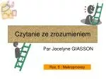 Czytanie ze zrozumieniem - slide 1