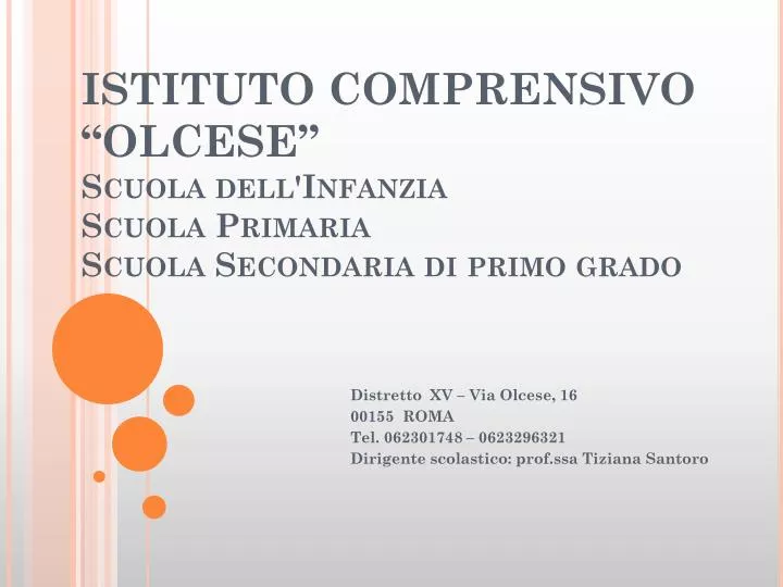 istituto comprensivo olcese scuola dell infanzia scuola primaria scuola secondaria di primo grado