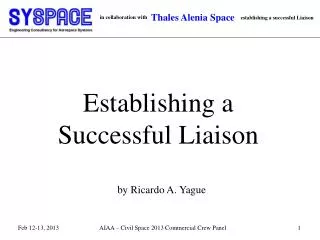 Establishing a Successful Liaison