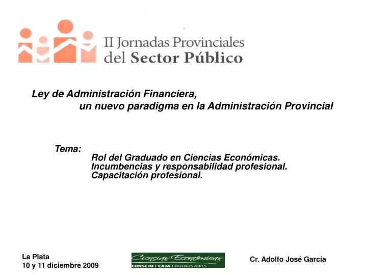 ley de administraci n financiera un nuevo paradigma en la administraci n provincial