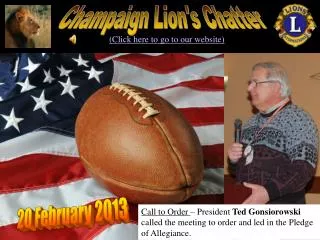 Champaign Lion's Chatter