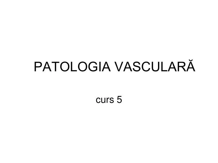 patologia vascular