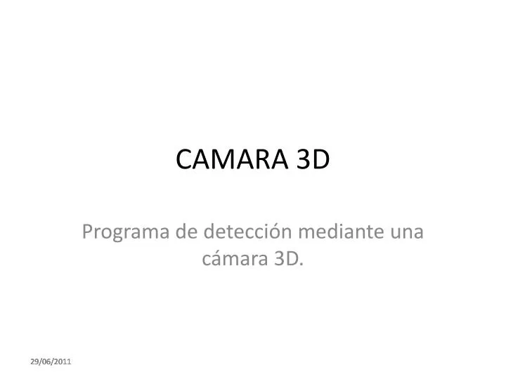 camara 3d