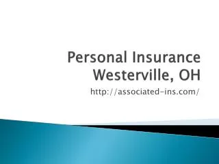 Personal Insurance Westerville, OH