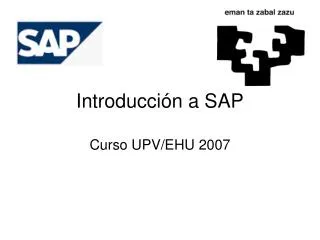 introducci n a sap