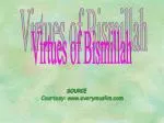 Virtues of Bismillah - slide 1