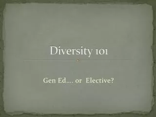 Diversity 101