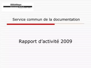 service commun de la documentation
