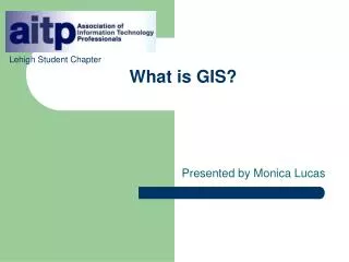 What is GIS?