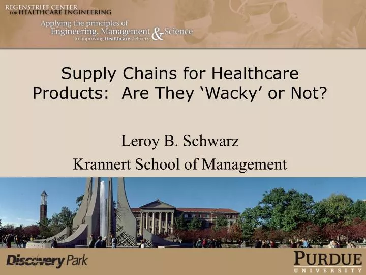 supply chains for healthcare products are they wacky or not
