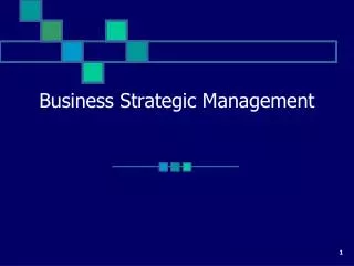 Business Strategic Management