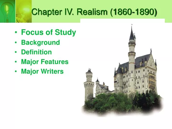chapter iv realism 1860 1890
