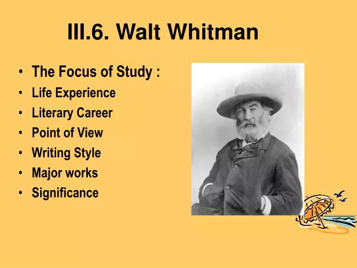 iii 6 walt whitman