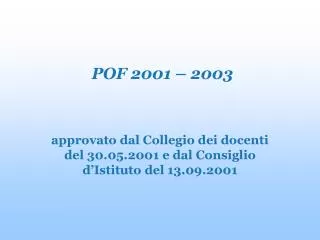 pof 2001 2003