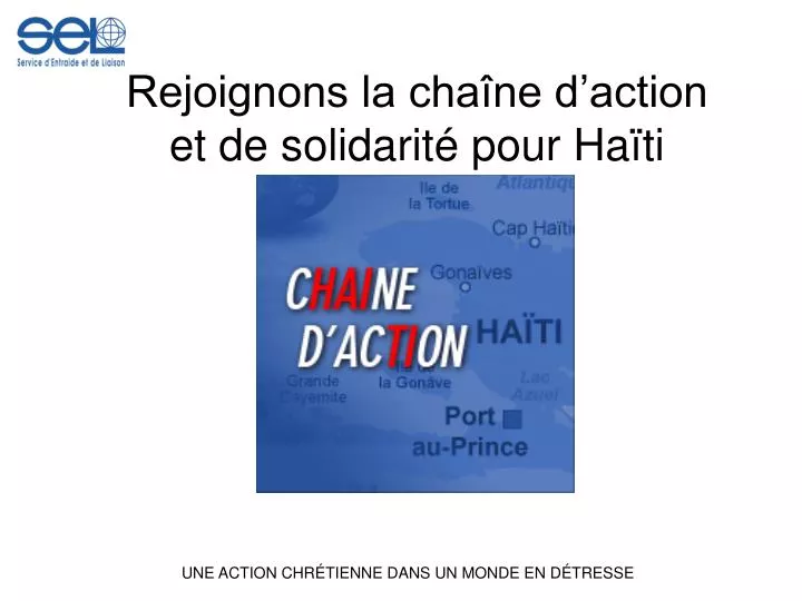 rejoignons la cha ne d action et de solidarit pour ha ti