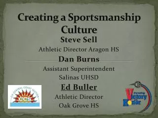 creating a sportsmanship culture