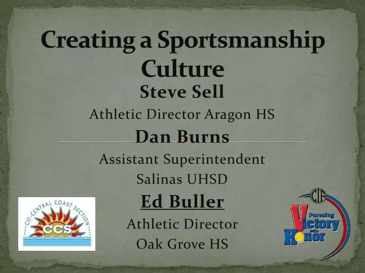 creating a sportsmanship culture