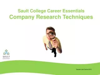 Sault College Career Essentials Company Research Techniques
