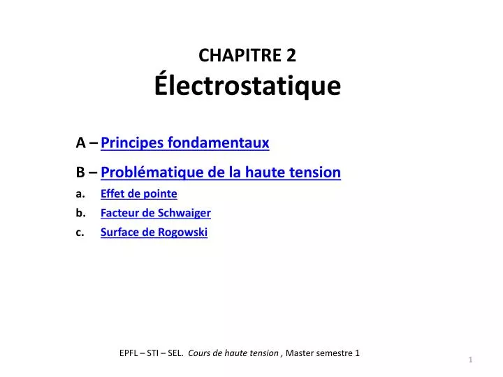 chapitre 2 lectrostatique