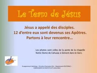 le team de j sus