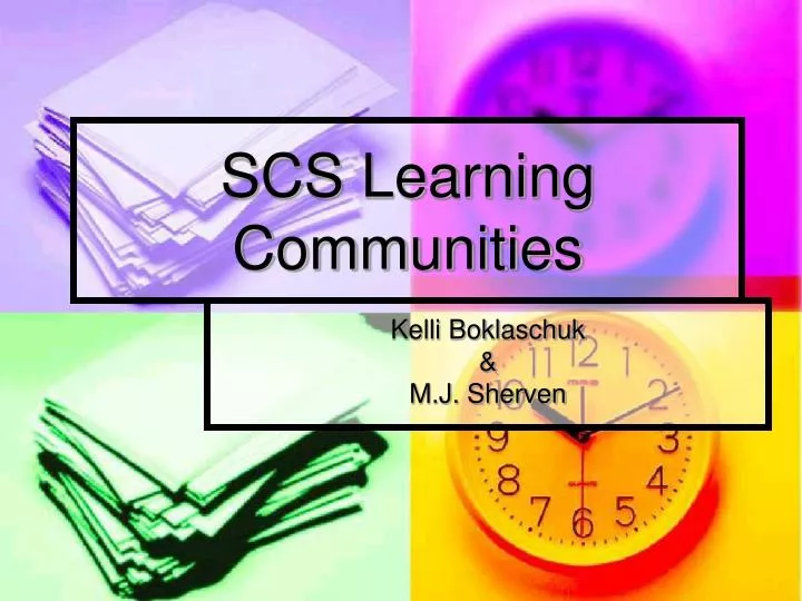 scs learning communities