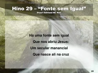 hino 29 fonte sem igual stuart edmund mc nair