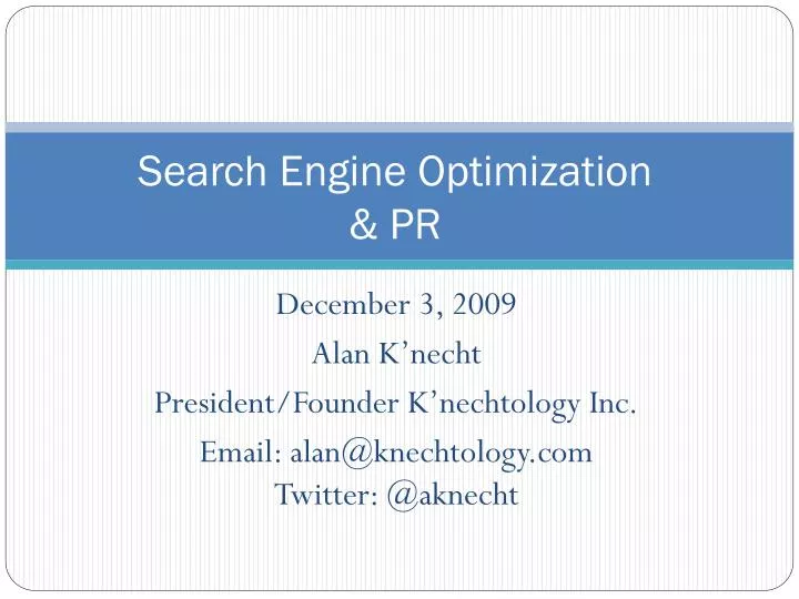 search engine optimization pr