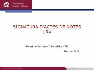 signatura d actes de notes urv