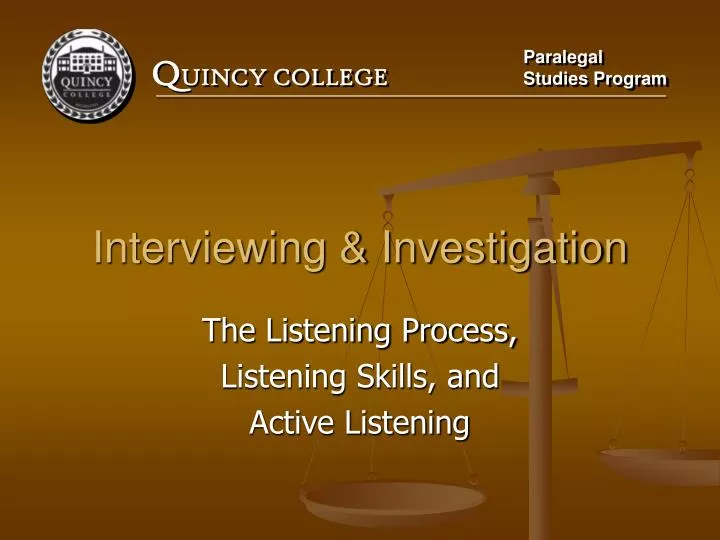 interviewing investigation