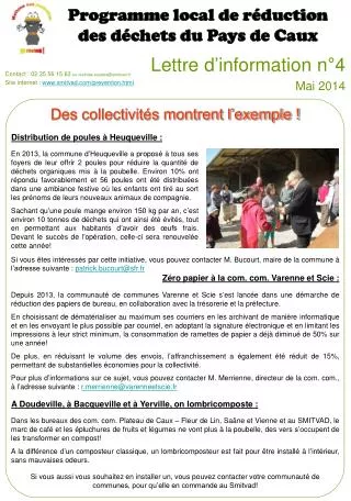 lettre d information n 4 mai 2014