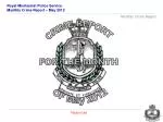 CRIME REPORT FOR THE MONTH OF May 2012 - slide 1