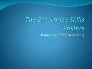 The Enterprise Skills Posters