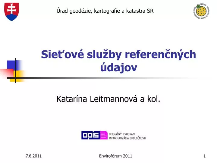 sie ov slu by referen n ch dajov