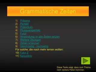 grammatische zeiten