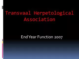 Transvaal Herpetological Association