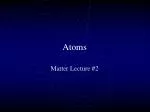 Atoms - slide 1