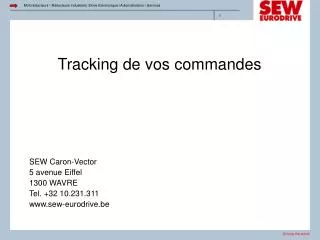 tracking de vos commandes