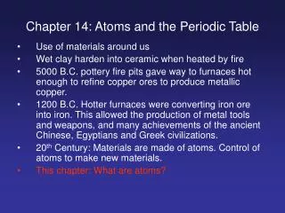 chapter 14 atoms and the periodic table